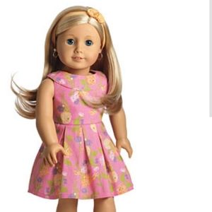 American Girl Pink Spring Floral Dress for Girl and Doll